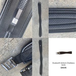 NWT 54” Black Ovation Chafeless Airform Girth